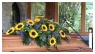 Sargbukett mit Sonnenblumen